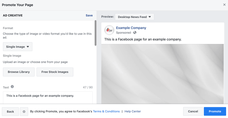 Facebook Ads: Creating a New Campaign, Help Center