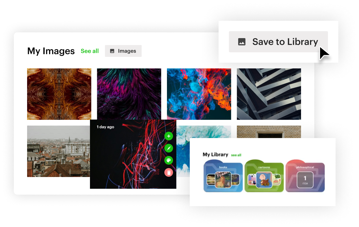 Design: Create original images with stock media editing tools