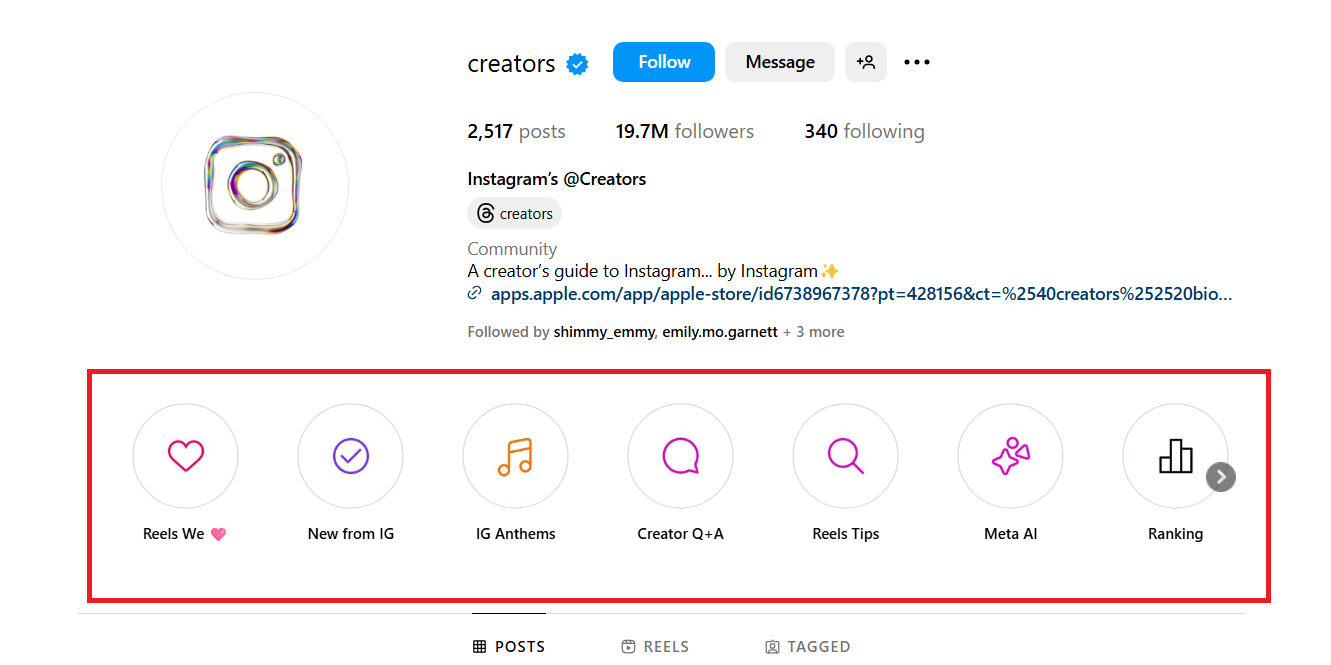 What should I post on my Instagram highlights?