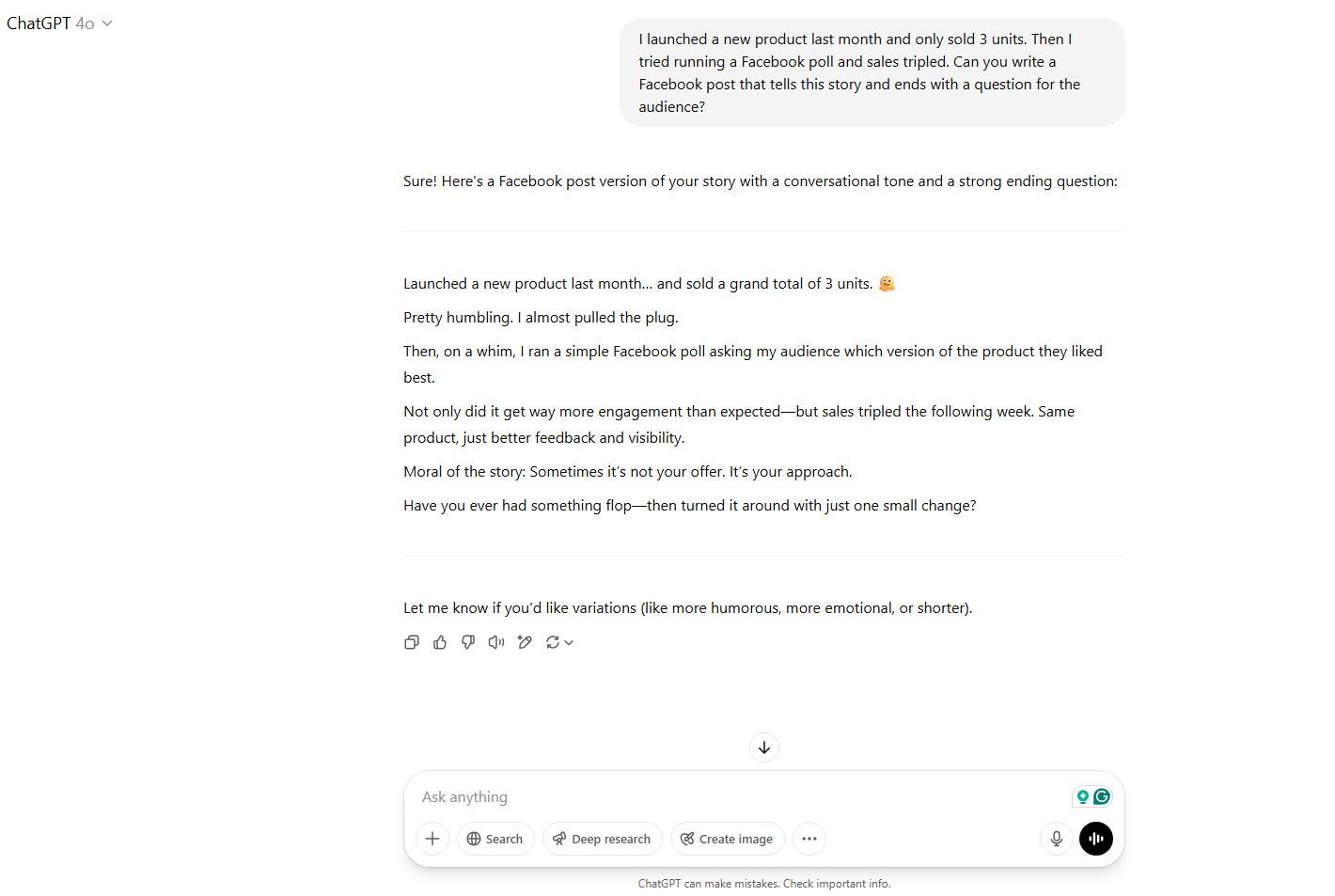 Turn your experiences into content
