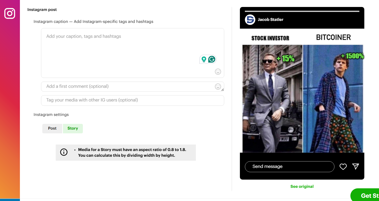 Customize your post