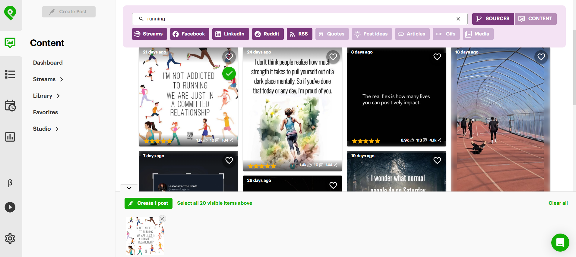 Search for a keyword that’s relevant to your niche