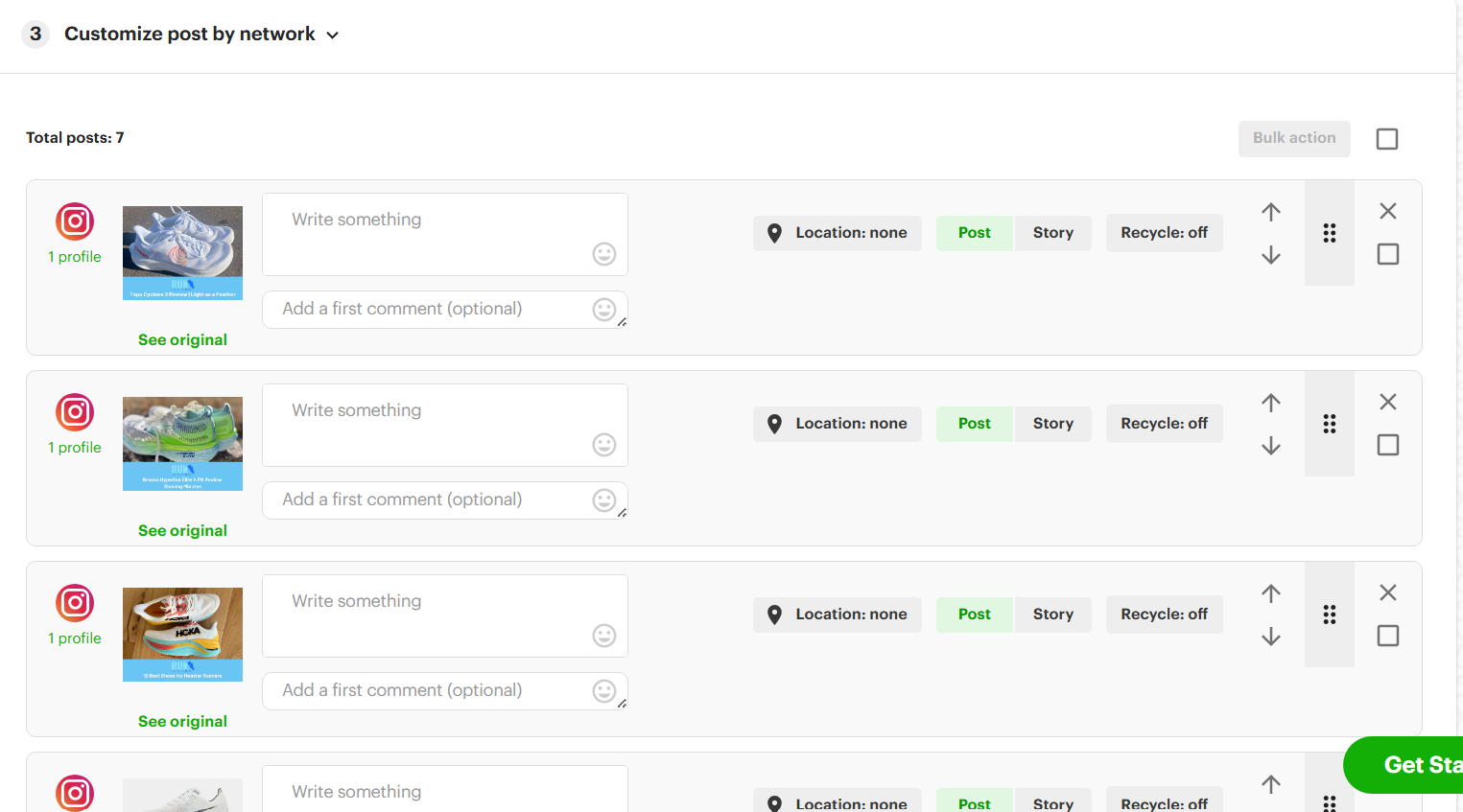 Automate Instagram posts in bulk