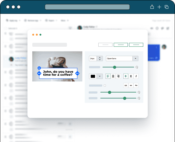 Customizable image and GIF outreach