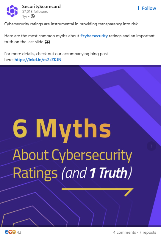 myth buster linkedin post