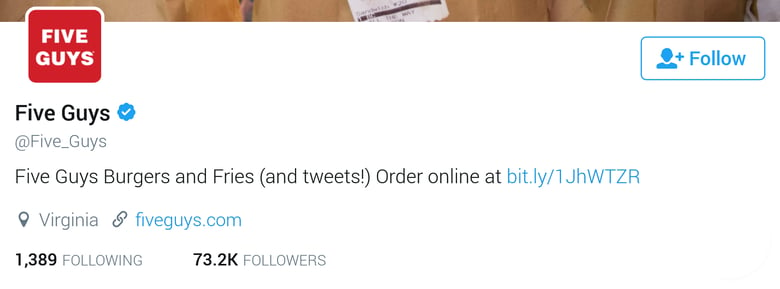 twitter bio for business-fiveguys.png