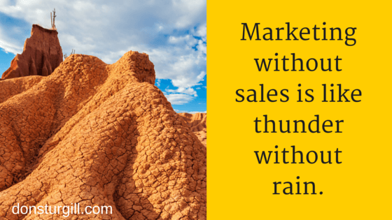 Why Visual Marketing - Thunder without Rain quote