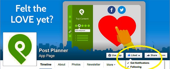 Facebook organic reach with notifications