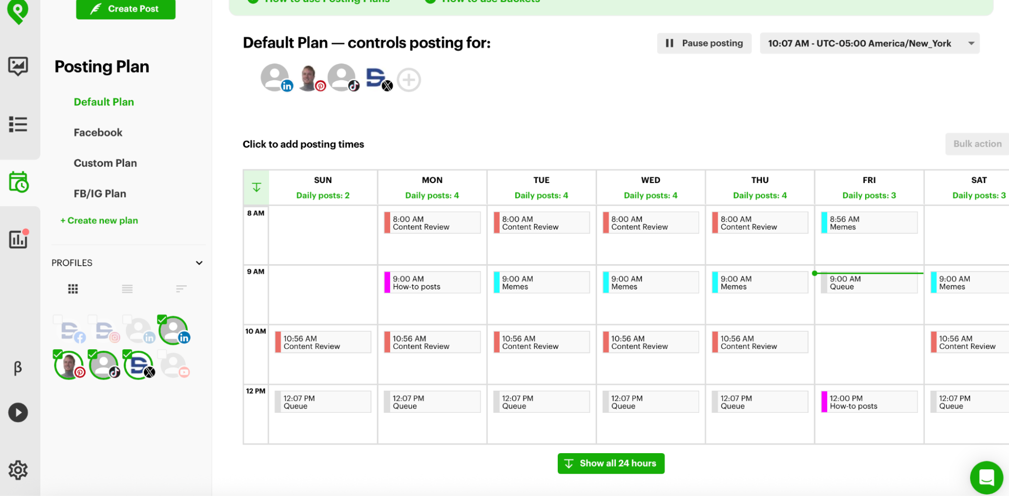 Posting Plans